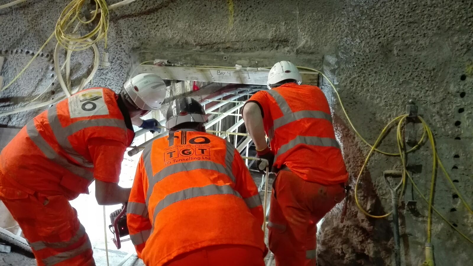 NLE North Line Extension invert arch cage positioning in invert